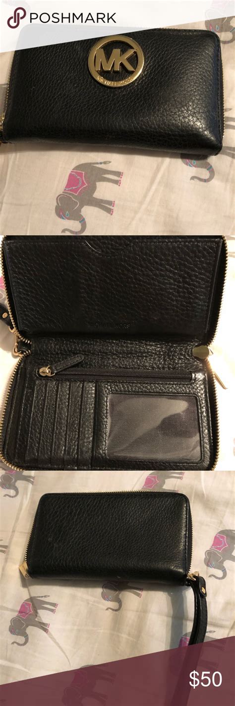 black wristlet michael kors|Michael Kors wristlet wallet outlet.